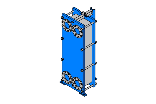 Пластинчатый теплообменник эскиз