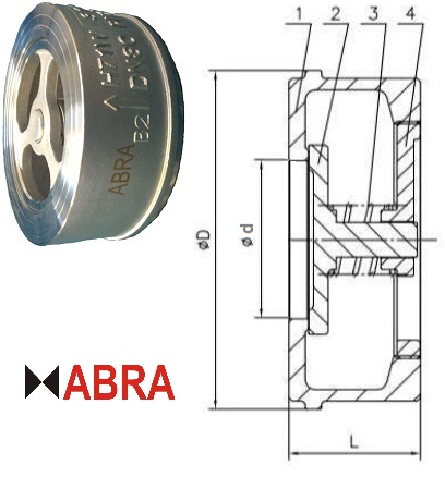 Клапан обратный cf8m